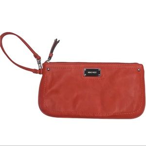 Nine West Coral Zipper Wristlet